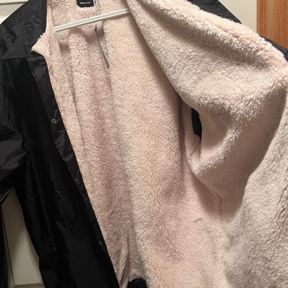 Lightweight Sherpa lined button up jacket - Picture 3 of 4